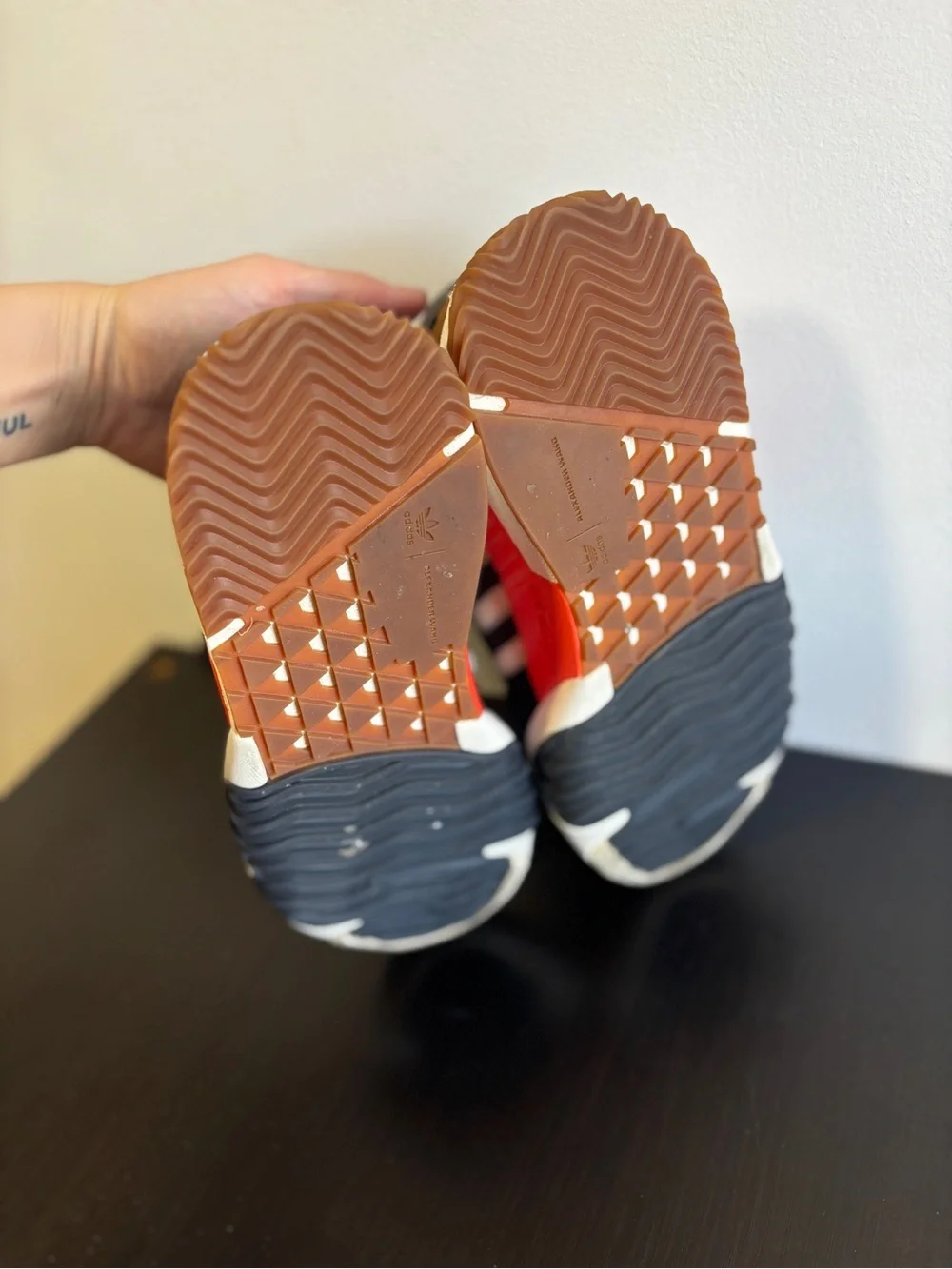 Alexander Wang Adidas turned out sneaker Black White Red Low-Top Sneakers
